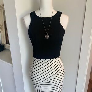 NWT Lulus Black and white work/cocktail dress